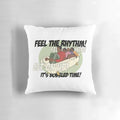 Cool Runnings" Retro Throw Pillow Featuring the Iconic Jamaican Bobsled Team