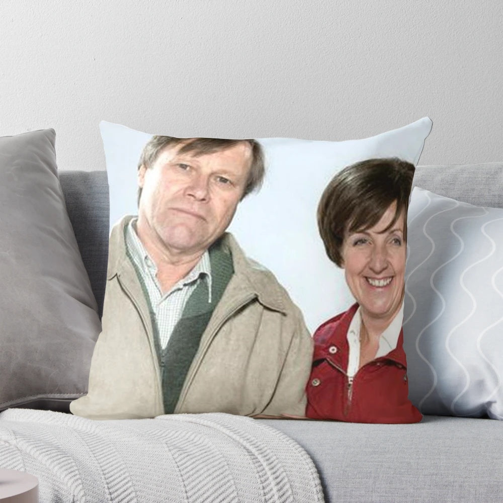 Soft and comfortable pillow featuring the iconic character Roy Cropper from the hit UK soap opera Coronation Street.