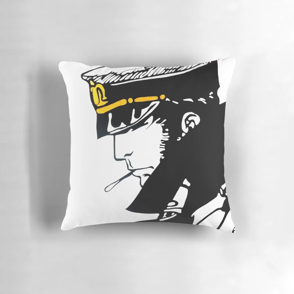 Corto Maltese Pillow - Iconic Figure of Sea Adventure and Exploration