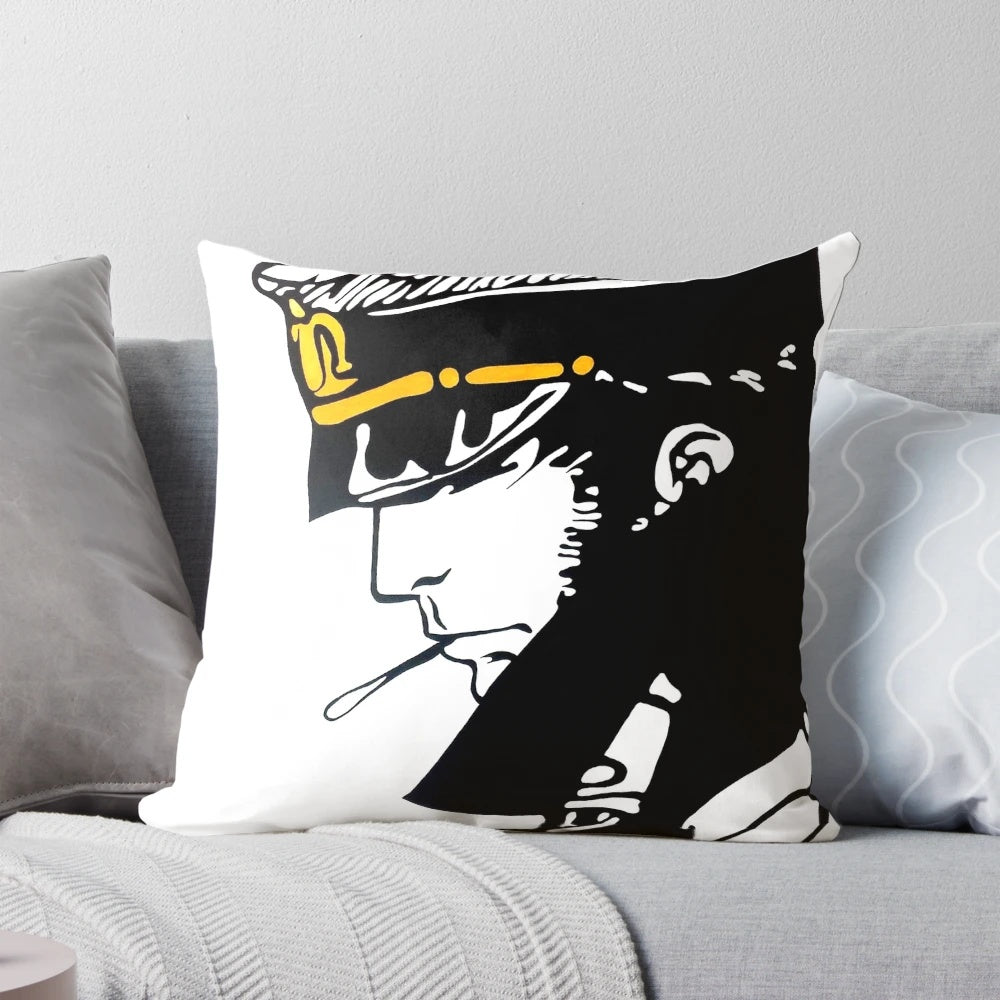 Corto Maltese Pillow - Iconic Figure of Sea Adventure and Exploration