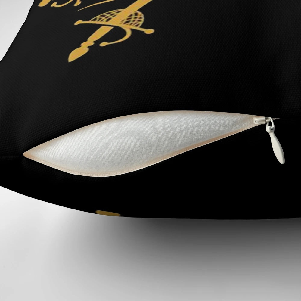 Plush, high-quality Cuban-inspired pillow with cigar designs