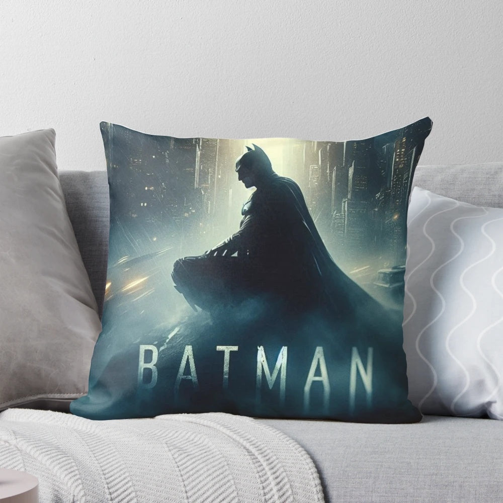 Dark Knight Batman Pillow with Bruce Wayne Artwork