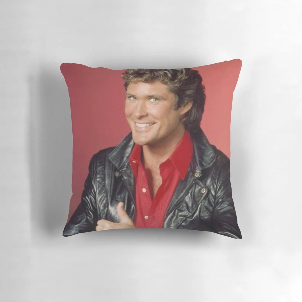David Hasselhoff Pillow - Soft, Plush Cushion with Hasselhoff's Iconic Image