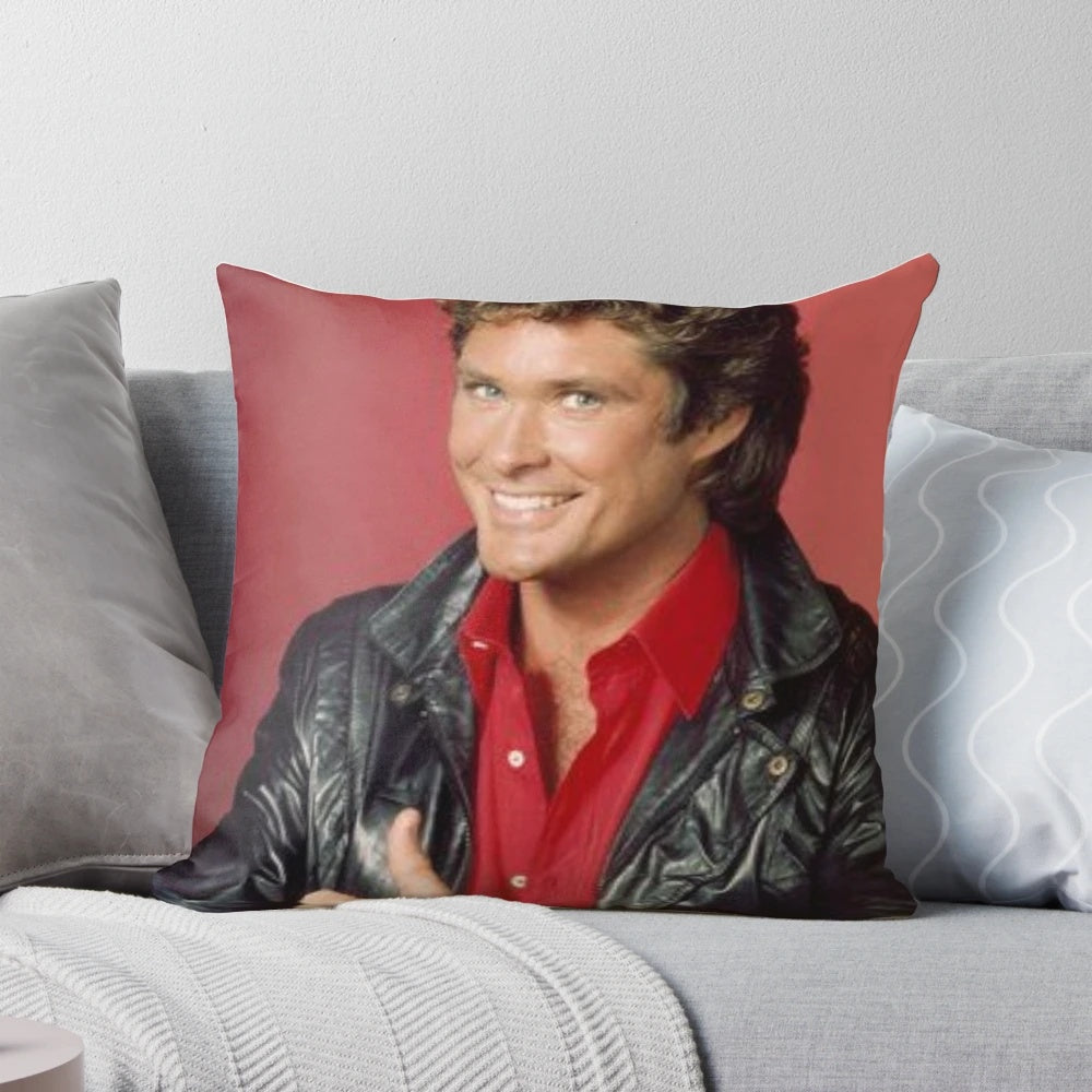 David Hasselhoff Pillow - Soft, Plush Cushion with Hasselhoff's Iconic Image