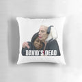 Pillow featuring the 'David's Dead' moment from Celebrity Big Brother with Tiffany Pollard and David Bowie