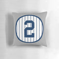Derek Jeter #2 Jersey Number Pillow - Iconic Tribute to the New York Yankees Legend
