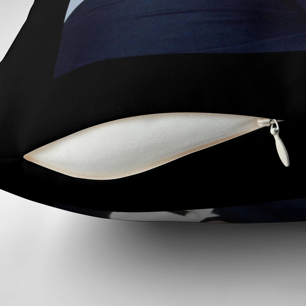 Dick Van Dyke themed throw pillow with a fun, nostalgic design