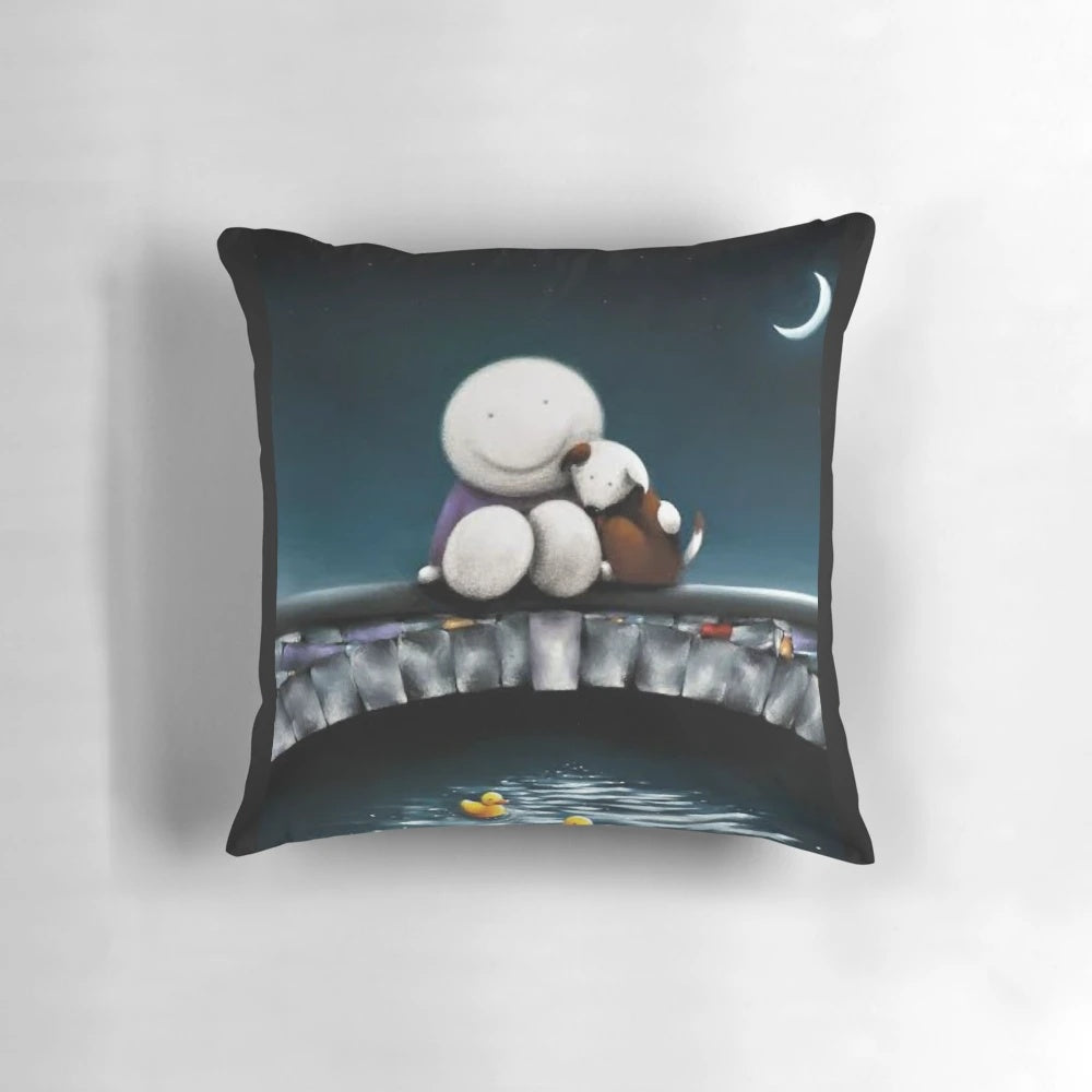 Stylish Doug Hyde dog-themed minimalist and contemporary design pillow