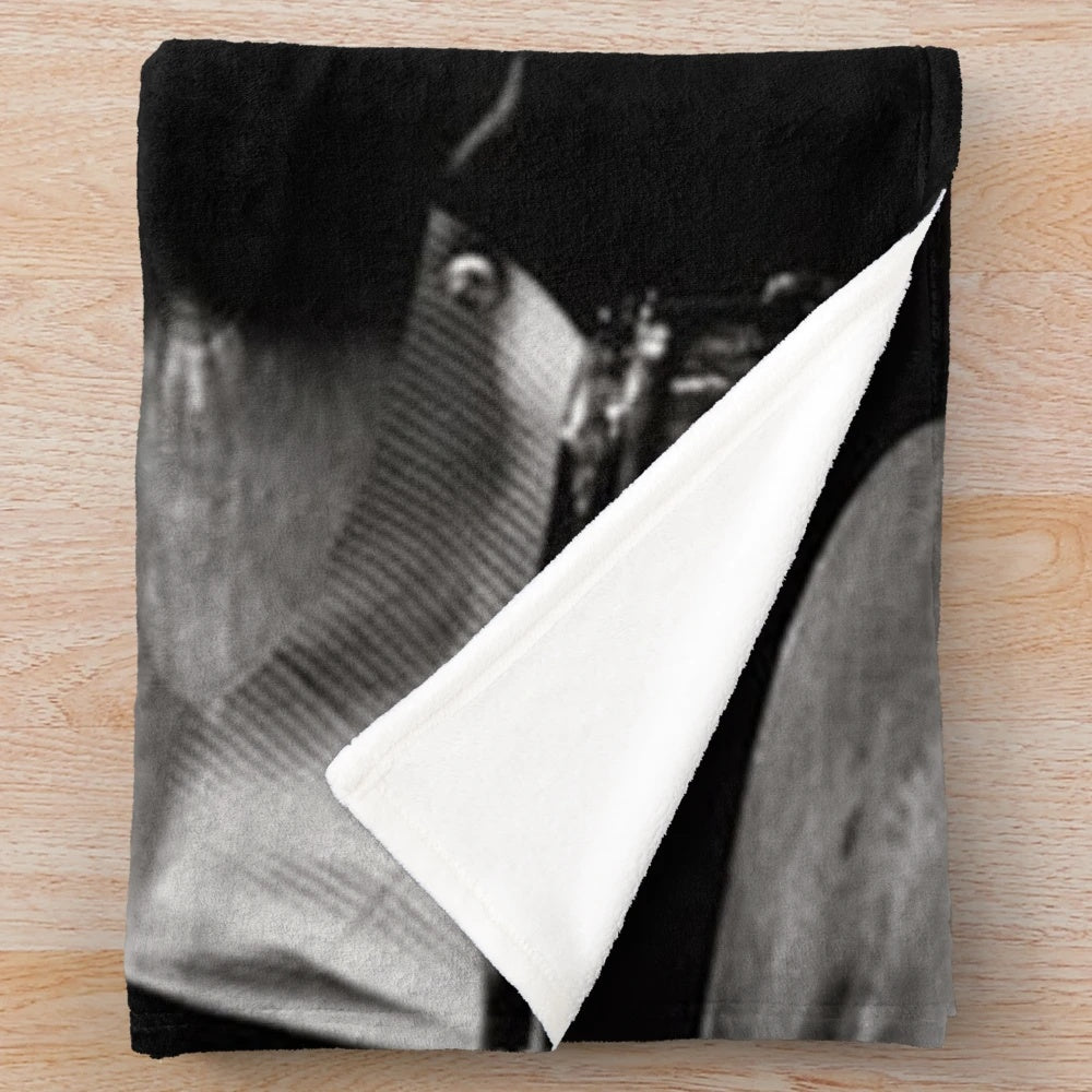 Plush blanket featuring iconic drummer Buddy Rich