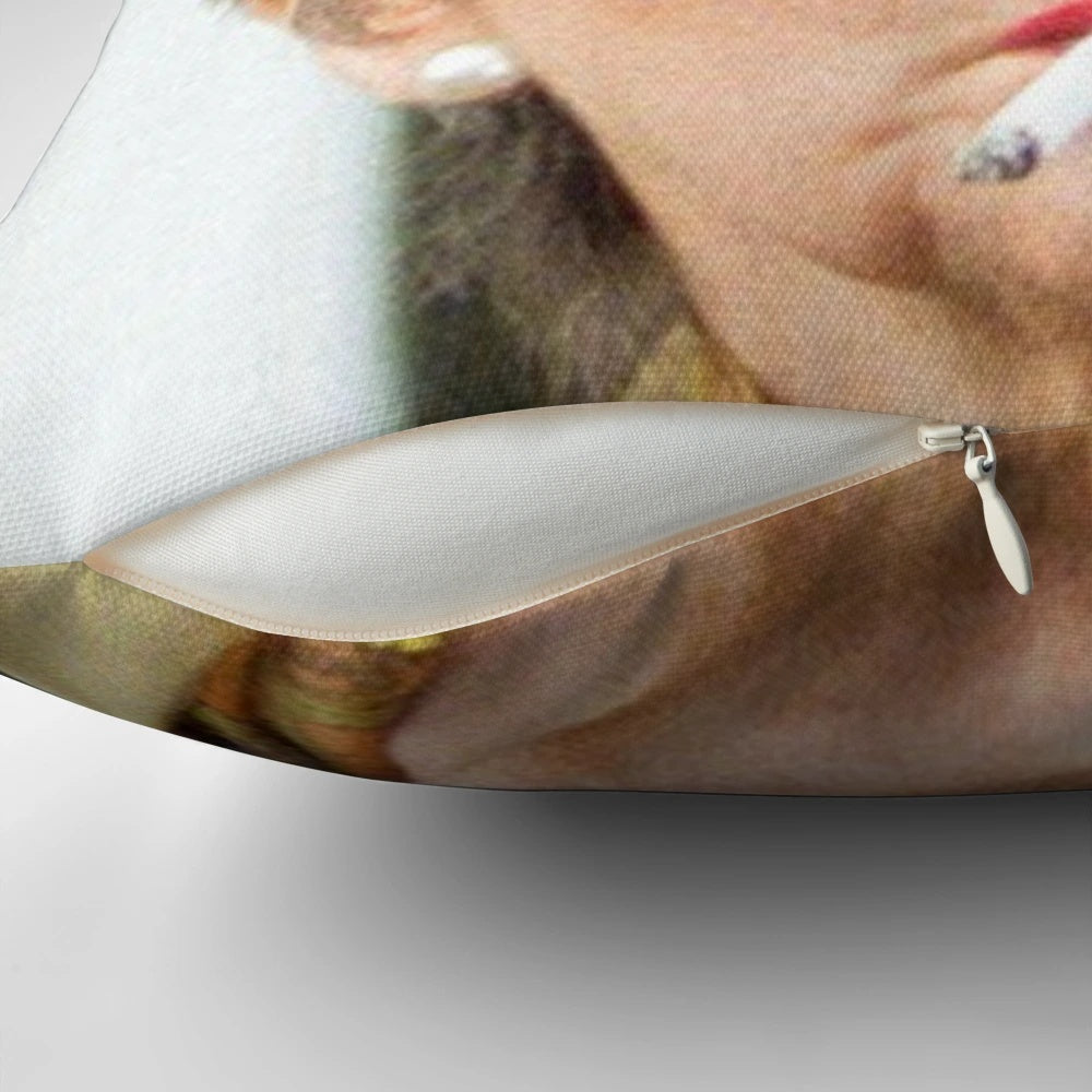Pillow featuring the iconic 'EastEnders' character Dot Cotton