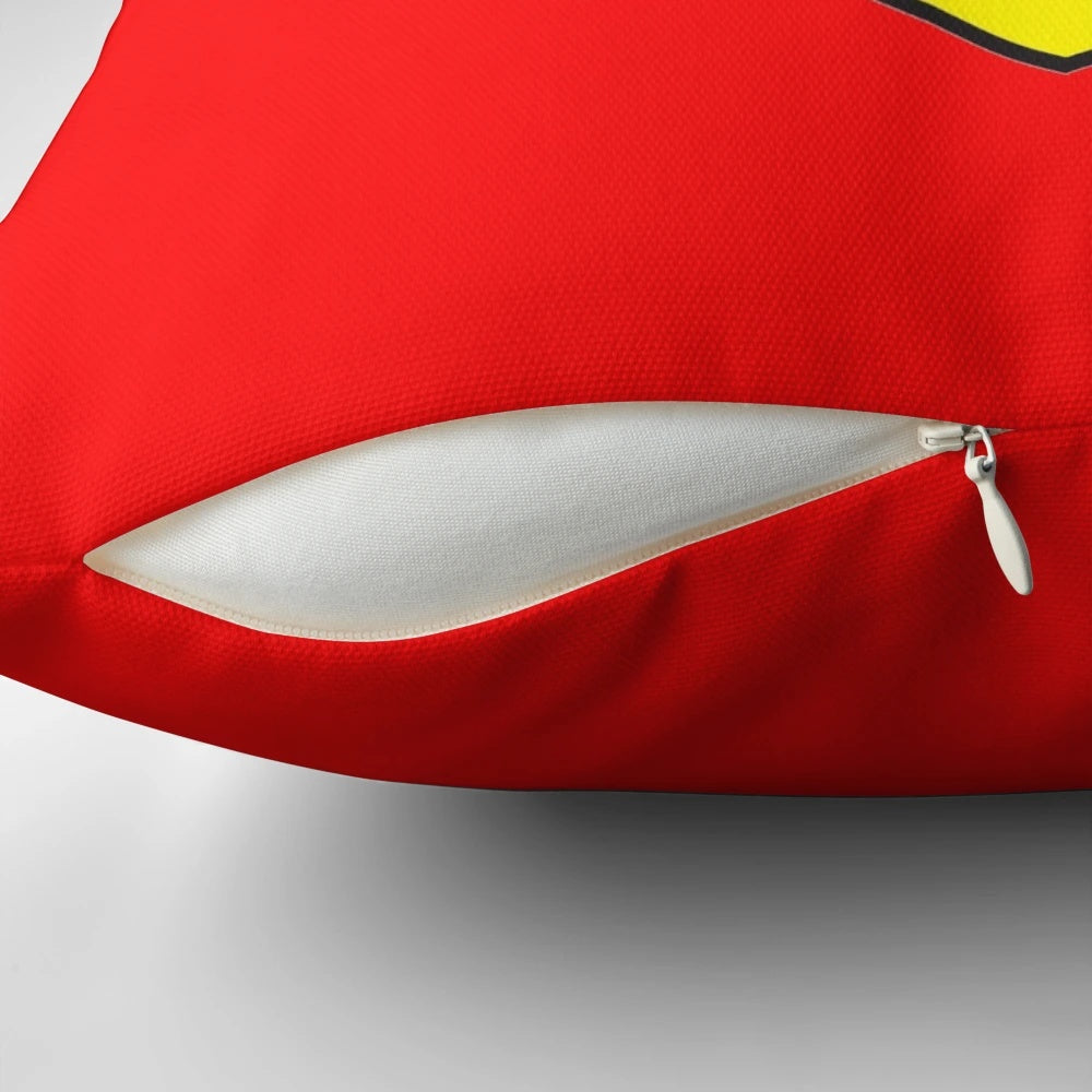 Plush Ferrari Logo Pillow Showcasing the Legendary Italian Automotive Brand
