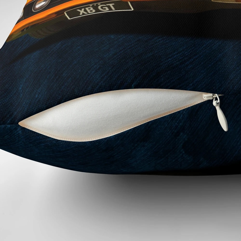 Soft, plush pillow featuring the legendary Ford Falcon XB 351 GT Coupe