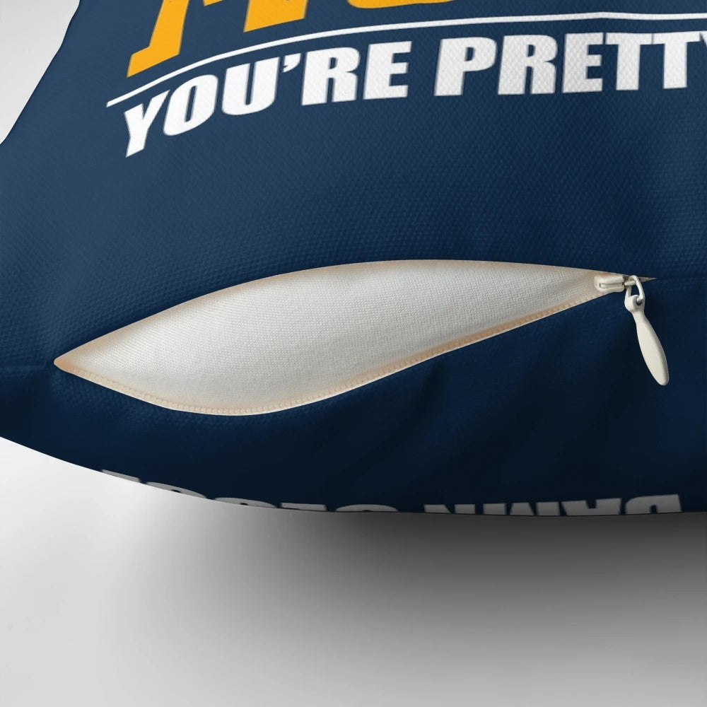 A soft, plush pillow featuring the sleek and powerful Ford Mustang sports car design.