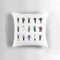 A plush pillow featuring the beloved character Frank Reynolds from the hit TV show "It's Always Sunny in Philadelphia".
