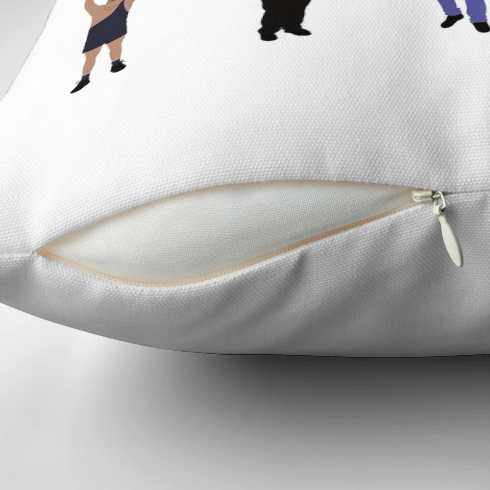 A plush pillow featuring the beloved character Frank Reynolds from the hit TV show "It's Always Sunny in Philadelphia".