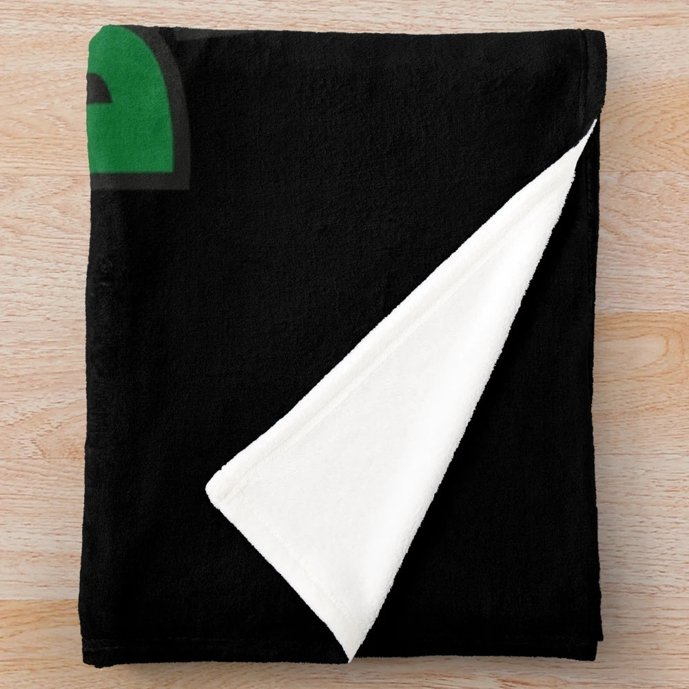 Plush blanket featuring a portrait of French cinema legend Jean-Paul Belmondo