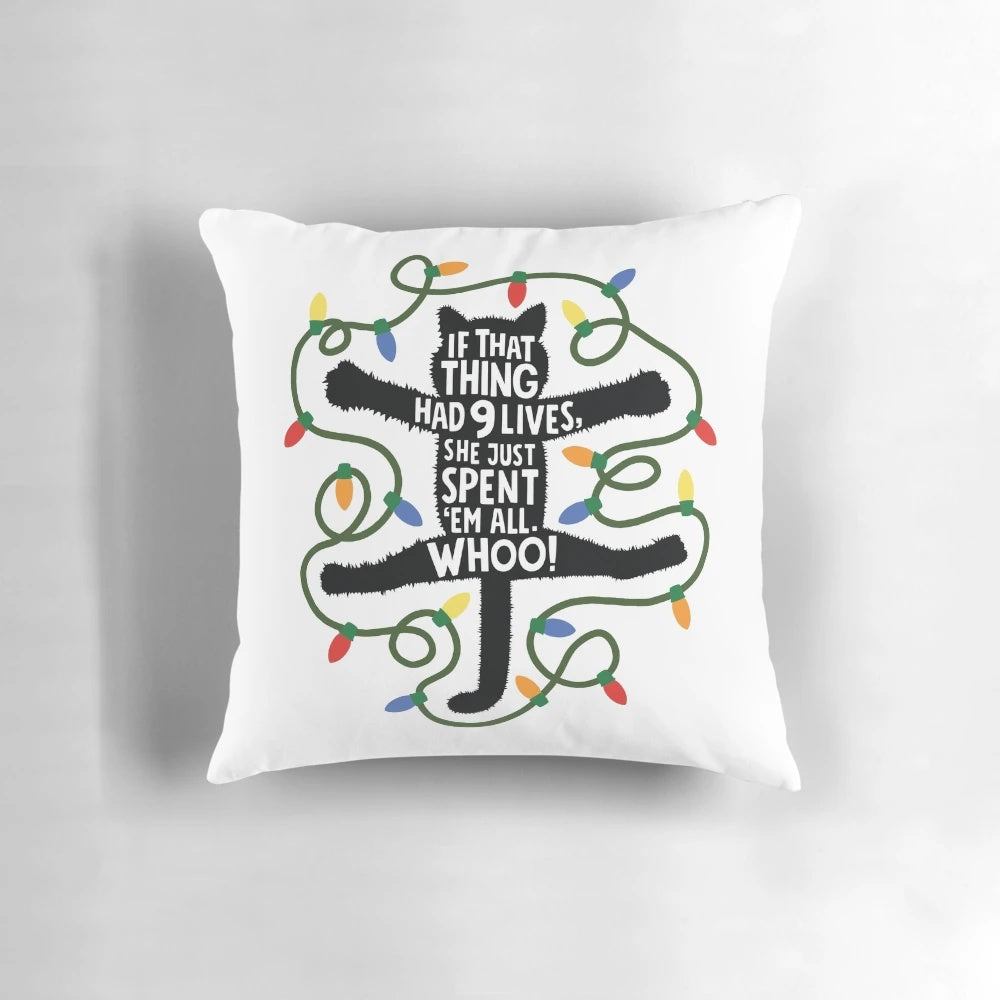 Fried Cat" Pillow Inspired by the Classic Christmas Comedy