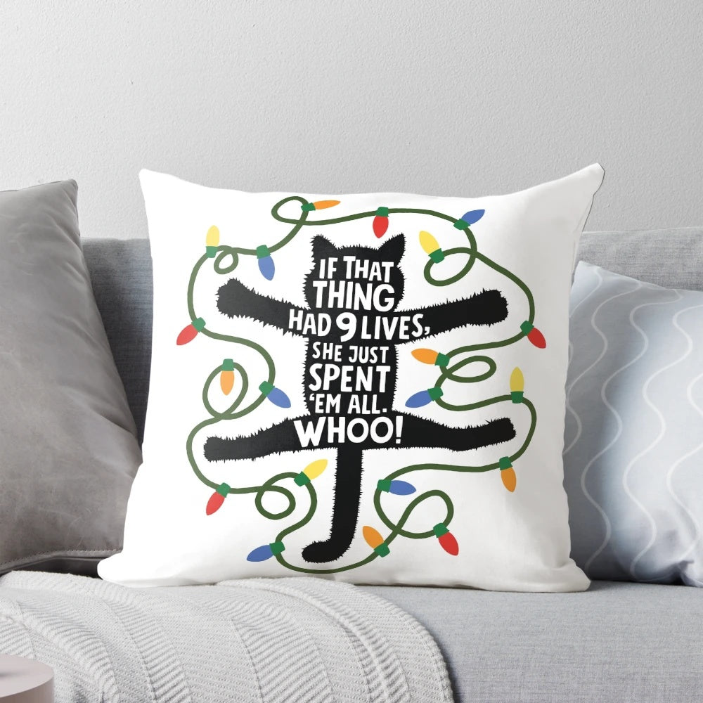 Fried Cat" Pillow Inspired by the Classic Christmas Comedy