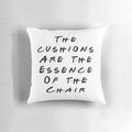 Plush pillow featuring the iconic chair from the TV show Friends, with the essence of the show's style.