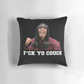 "Fuck Yo Couch" pillow featuring iconic Chappelle's Show characters and catchphrases
