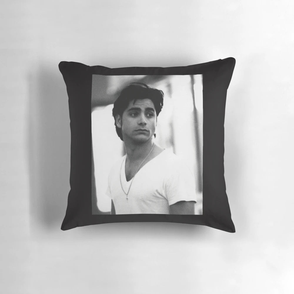 Full House John Stamos Classic T-Shirt Pillow, a must-have TV show merchandise item for fans