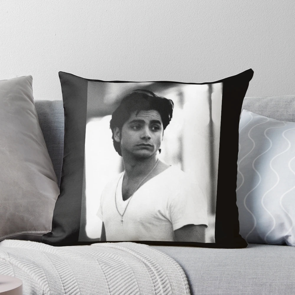 Full House John Stamos Classic T-Shirt Pillow, a must-have TV show merchandise item for fans