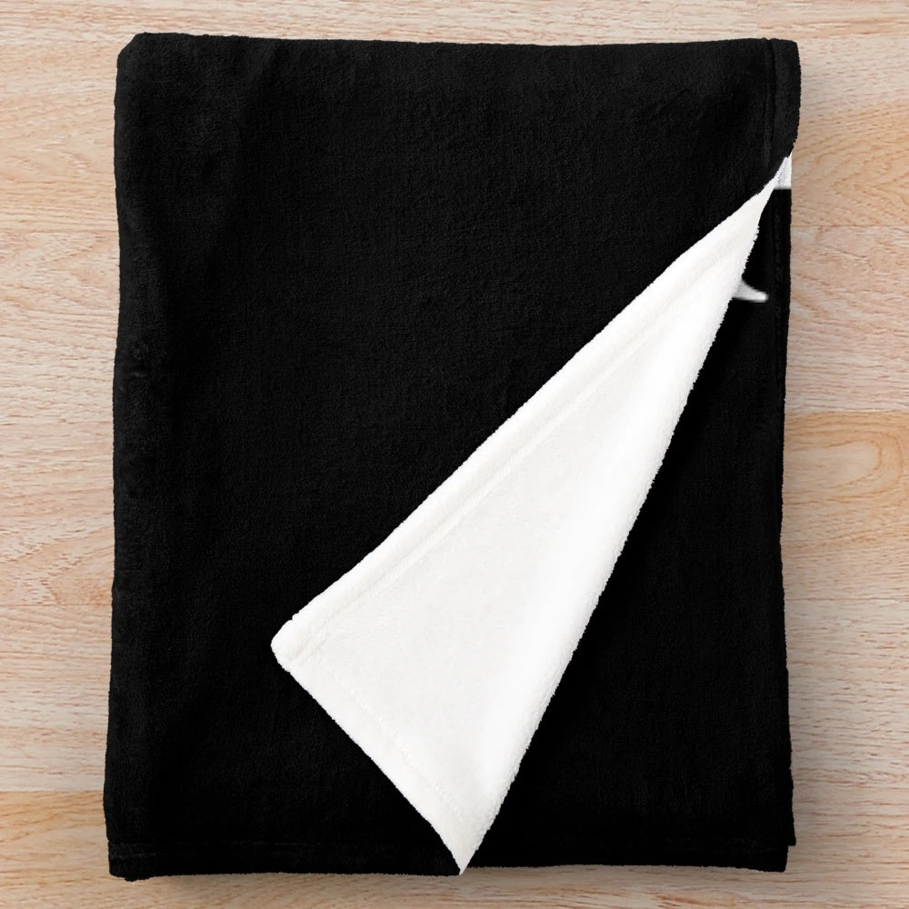 Plush Game of Thrones-inspired blanket featuring iconic characters like the Stark family and "talk to the hand" design