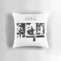 Pillow featuring the iconic album cover art for Genesis' 'The Lamb Lies Down on Broadway'