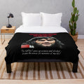 George Best plush blanket featuring the iconic football player