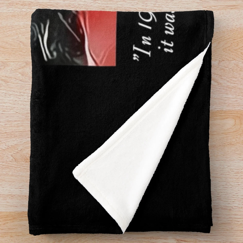 George Best plush blanket featuring the iconic football player