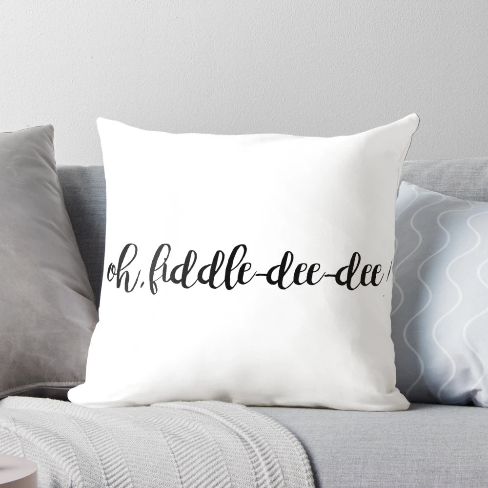 Plush "Gone With the Wind" themed pillow featuring the iconic book cover design