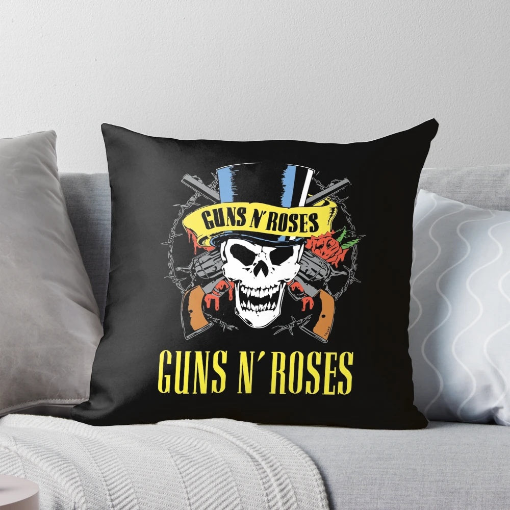 Guns N' Roses Pillow featuring the legendary band's logo and name