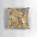 Decorative pillow featuring the iconic artwork of Austrian symbolist painter Gustav Klimt