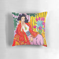 Pillow featuring the iconic Henri Matisse painting "Odalisque in Red Jacket"
