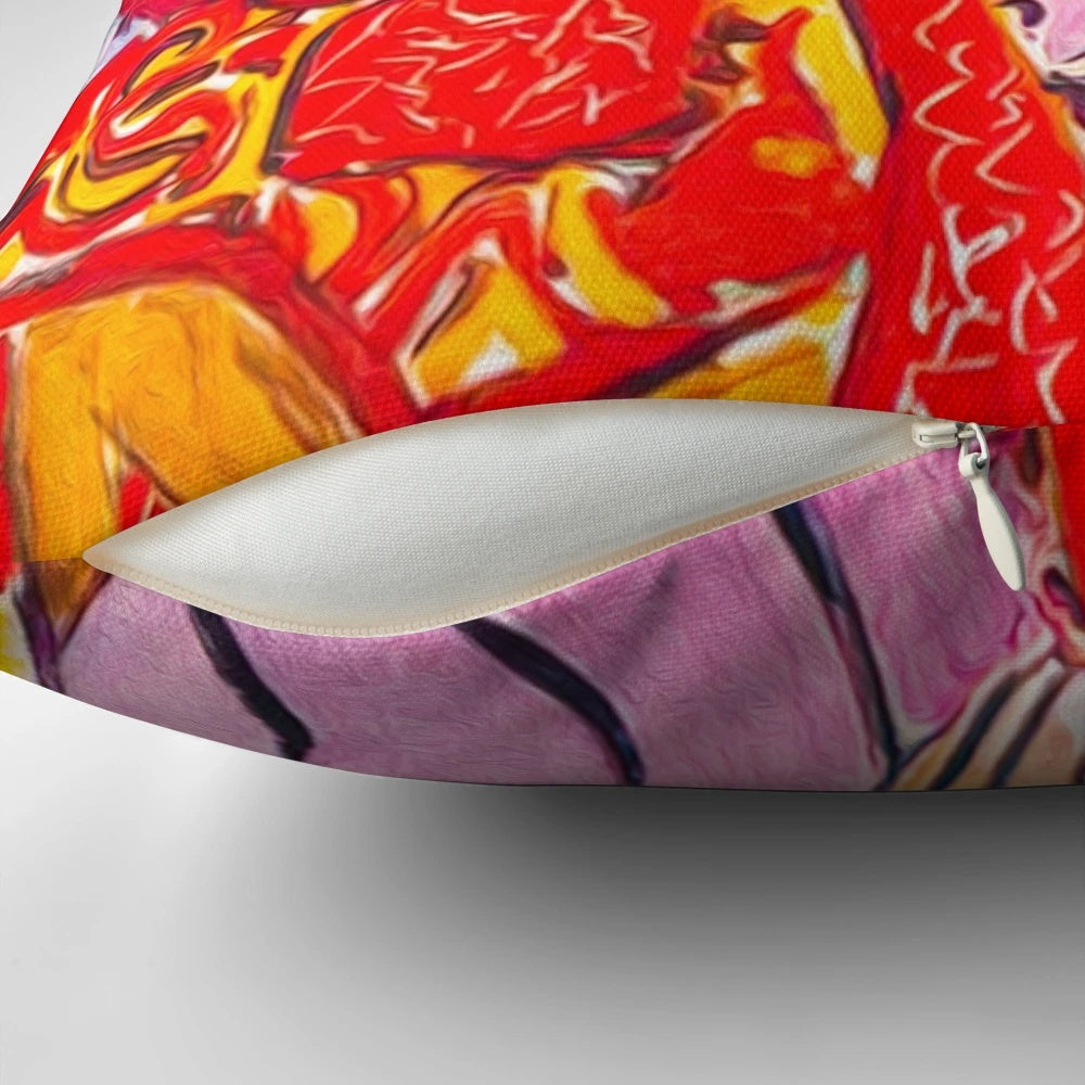 Pillow featuring the iconic Henri Matisse painting "Odalisque in Red Jacket"
