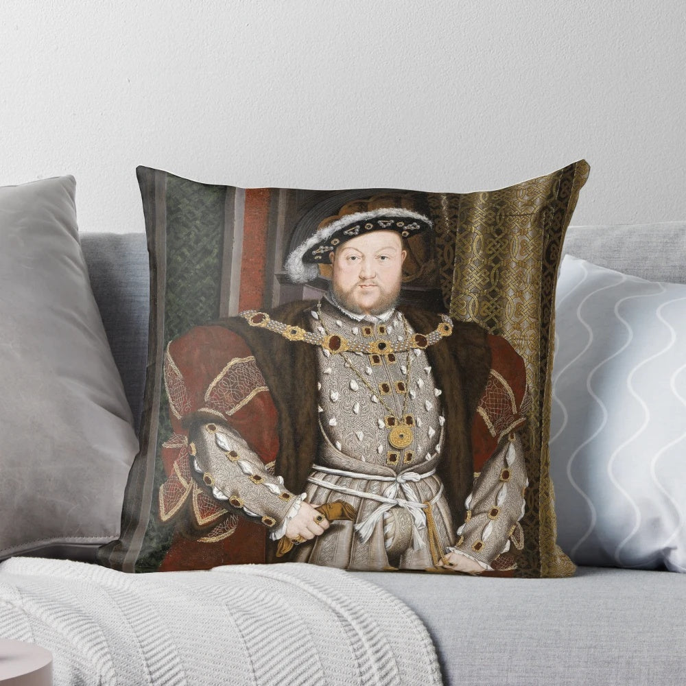 King Henry VIII of England portrait pillow by Hans Holbein the Younger