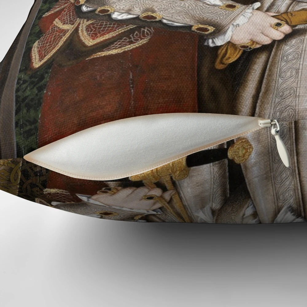 King Henry VIII of England portrait pillow by Hans Holbein the Younger