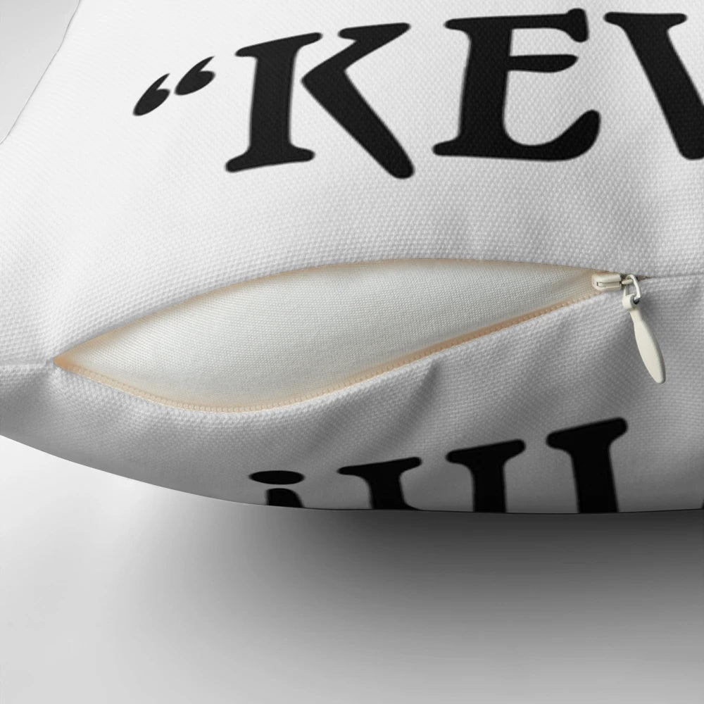 Plush pillow featuring the iconic character Kevin McCallister from the classic 90s Christmas movie 'Home Alone'