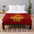 Plush blanket featuring the iconic "I Must Break You" quote from Ivan Drago in Rocky IV