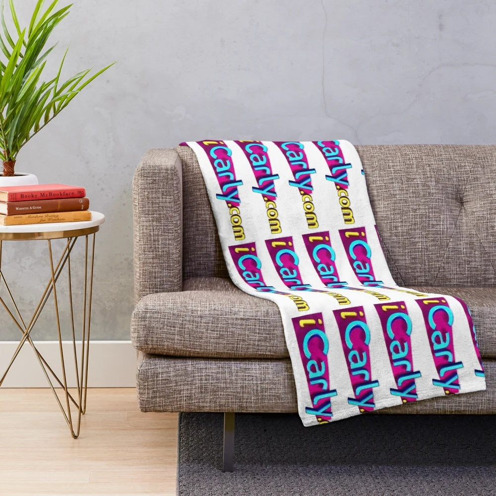 Soft and cozy plush blanket featuring iCarly characters