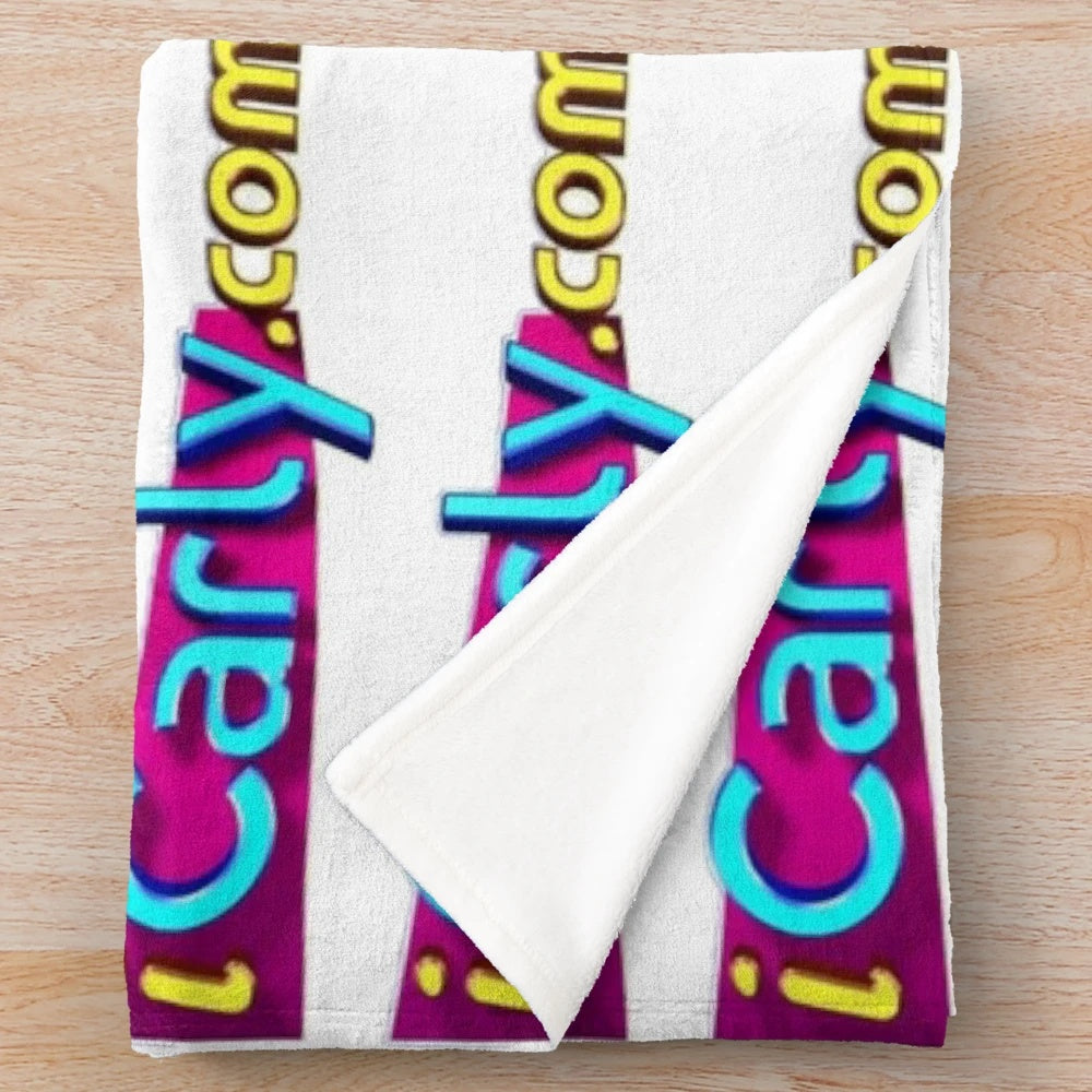 Soft and cozy plush blanket featuring iCarly characters