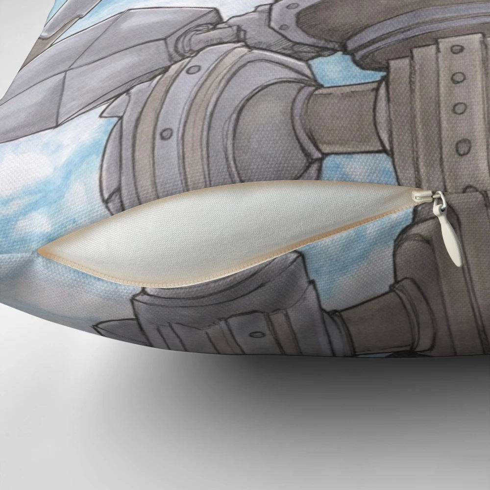 Iron Giant animated movie character themed decorative throw pillow