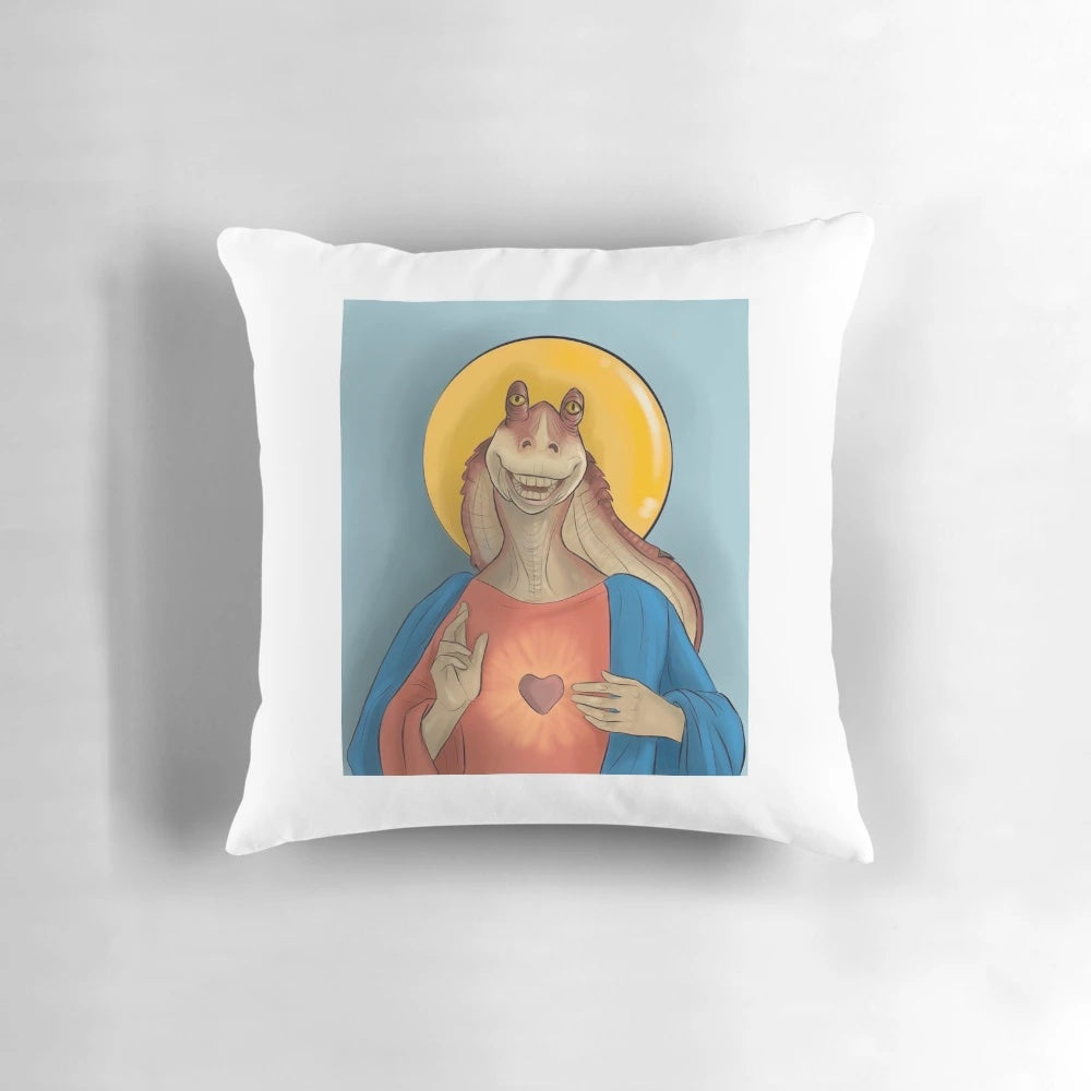 Soft, plush Jar Jar Binks pillow from the Star Wars prequels