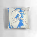 Pillow featuring the iconic artwork of French artist Jean Cocteau