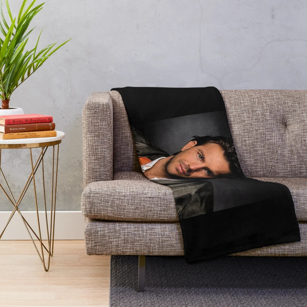 Kevin Costner Portrait Plush Blanket