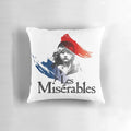 Les Misérables Barricade Pillow featuring iconic theater and novel art