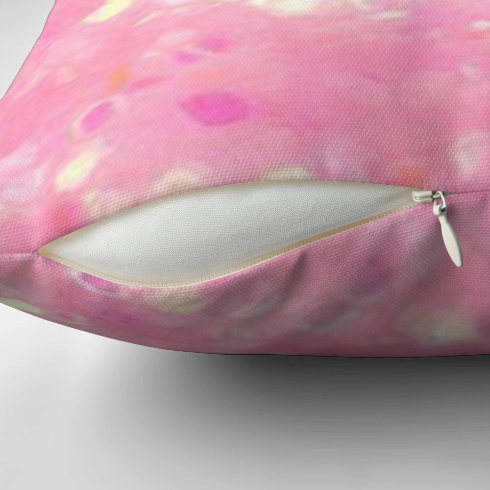 Libra-themed Bratz-style pillow with a glittery pink logo and a cute, nostalgic y2k aesthetic.