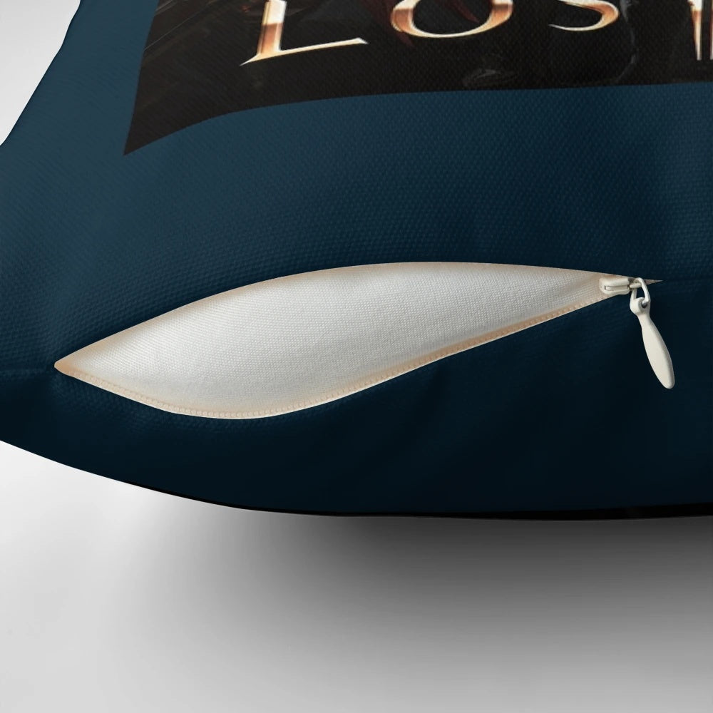 Chiffon pillow featuring the iconic Lost Ark logo and Indiana Jones-inspired design