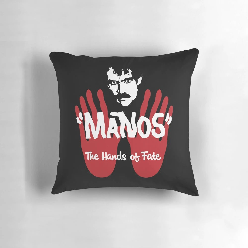 The Hands of Fate Pillow - a Manos: The Hands of Fate cult classic movie-inspired home decor item