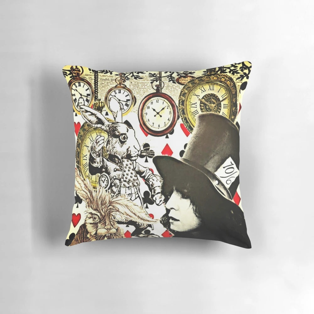 Vibrant Marc Bolan T.Rex inspired glam rock pillow featuring the legendary musician's portrait